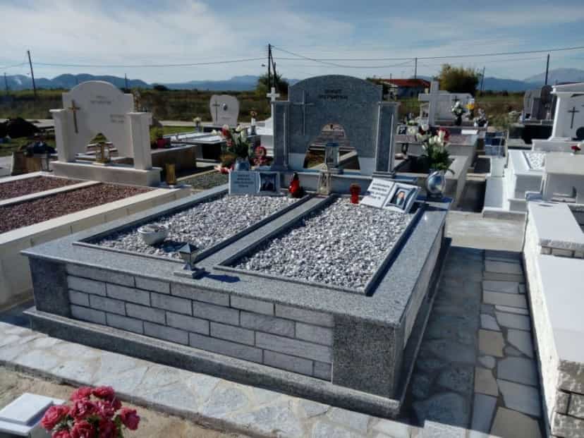 Black marble Grave