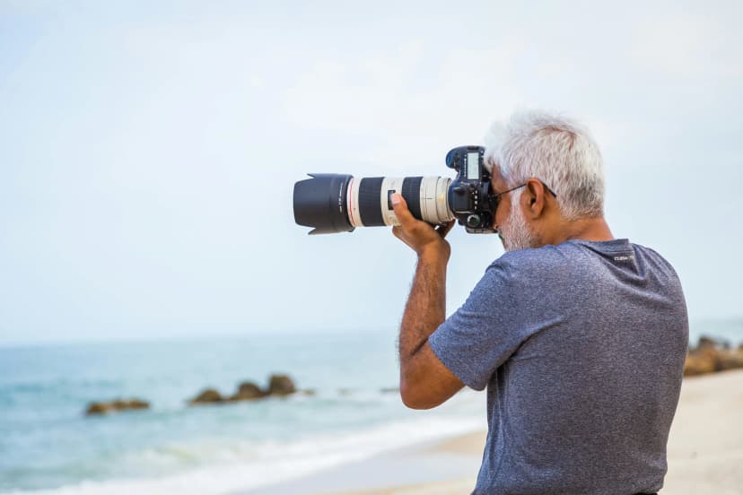 Man taking picture